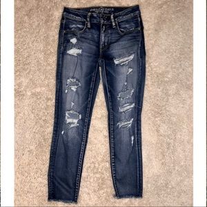 American Eagle size 6 jegging crop super stretch